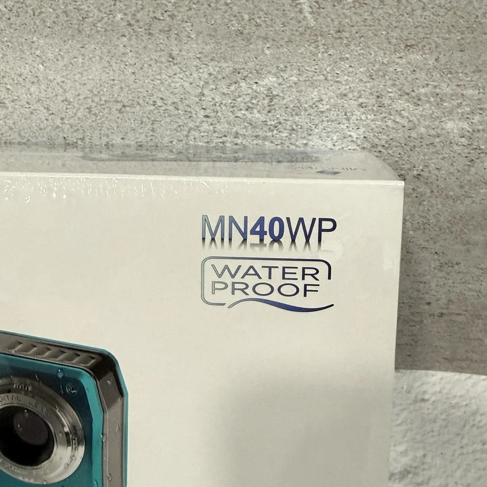 Minolta MN40WP Waterproof Digital Camera 48MP 2.7K HD Blue Dual Screen New